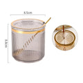 Seasoning Jar with Spoon – Kitchen Spice & Food Storage Bottle Spice Storage Jar Qme Smoke Grey