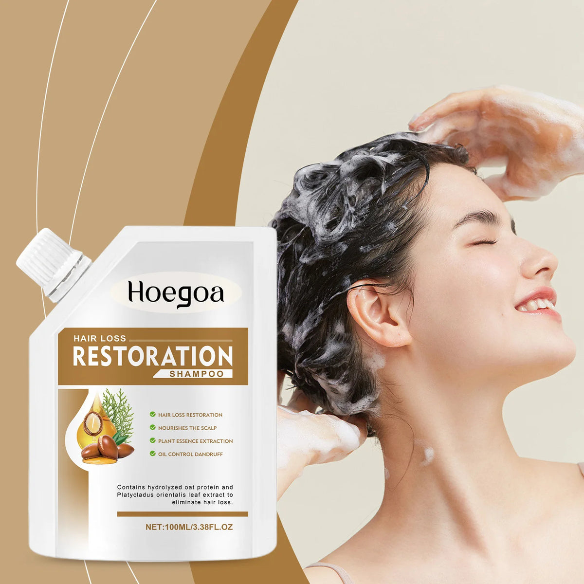 HOEGOA Deep Cleansing Scalp Shampoo – Oil Control & Root Care Hair Care Shampoo Qst