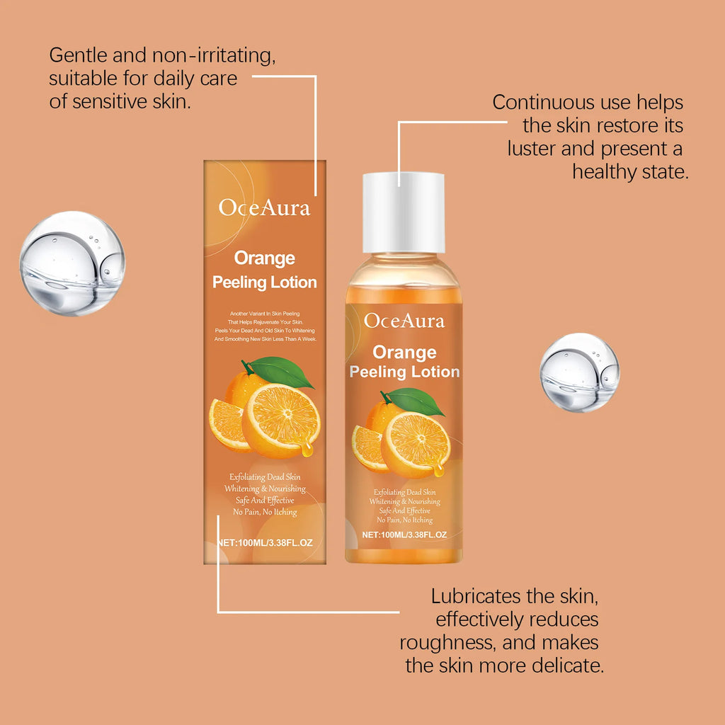 OceAura 100ml Orange Citrus Body Peeling Exfoliating Oil Body Exfoliating Oil Qst