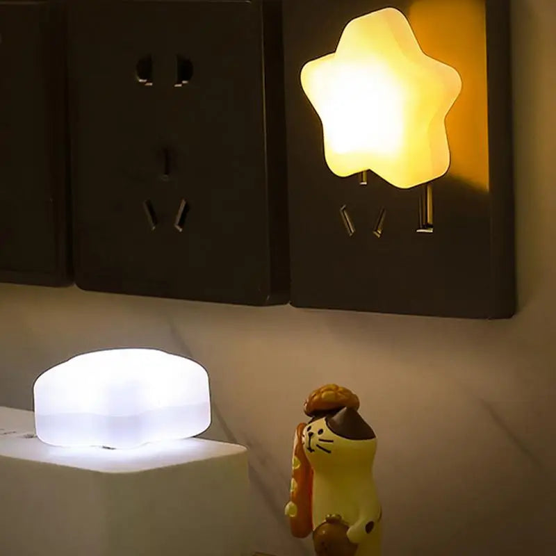 USB Star LED Night Light – 2 Colors, Bedroom & Nursery Decor LED Night Light Qst