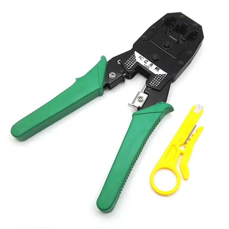Crimping Tool Pliers – RJ45 RJ11 RJ12 Cable Cutter & Stripper Network Crimping Tool Qme
