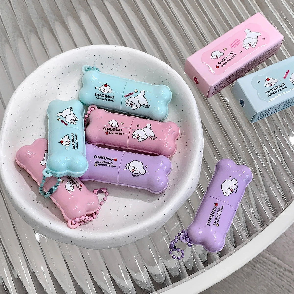 SHAQINUO Glitter Mirror Lip Glaze – Shimmery Lip Gloss 6 Colors Shimmer Lip Gloss Qme
