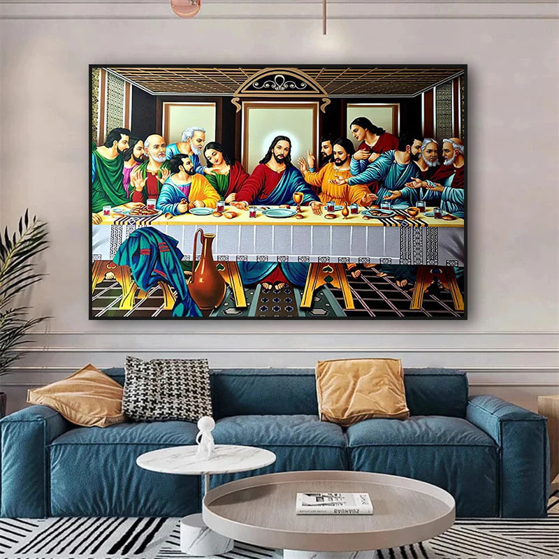 The Last Supper Canvas Print – Da Vinci Wall Art Decor Canvas Wall Art Qst