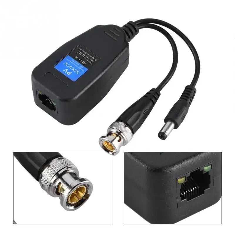 ESCAM 5-Pair Passive CCTV BNC Video Power Balun – RJ45 UTP CCTV Video Balun Qme 5 Pair