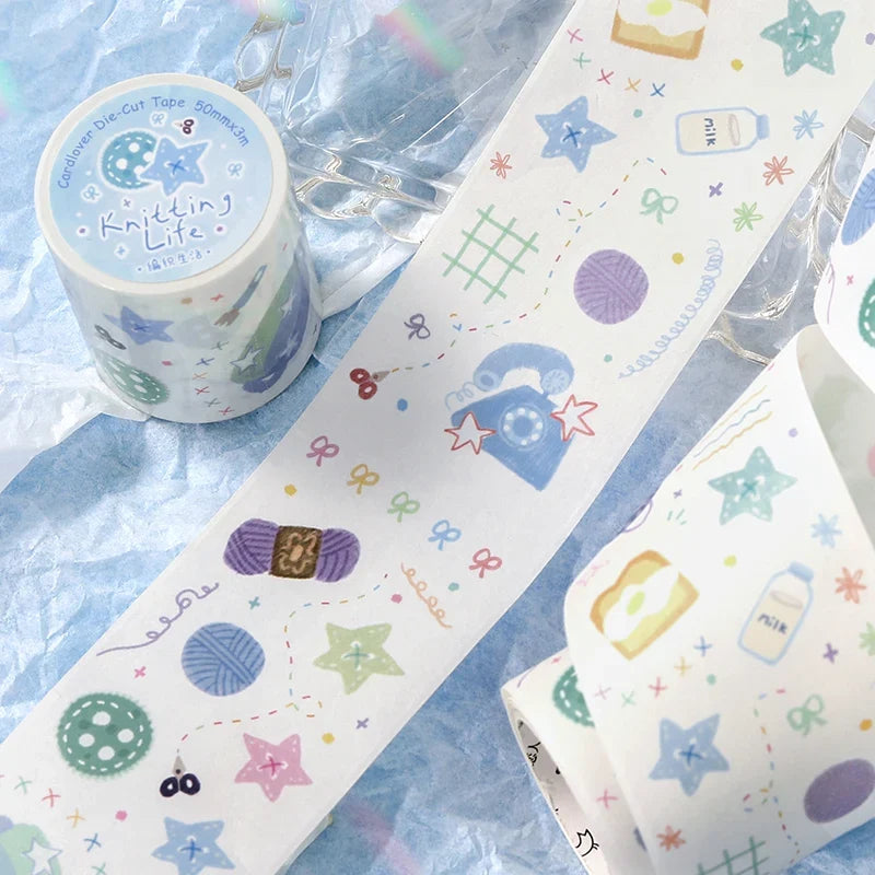 Fruit Dream Washi Tape 50mm×3m – Junk Journal & Scrapbook Decorative Washi Tape Qme