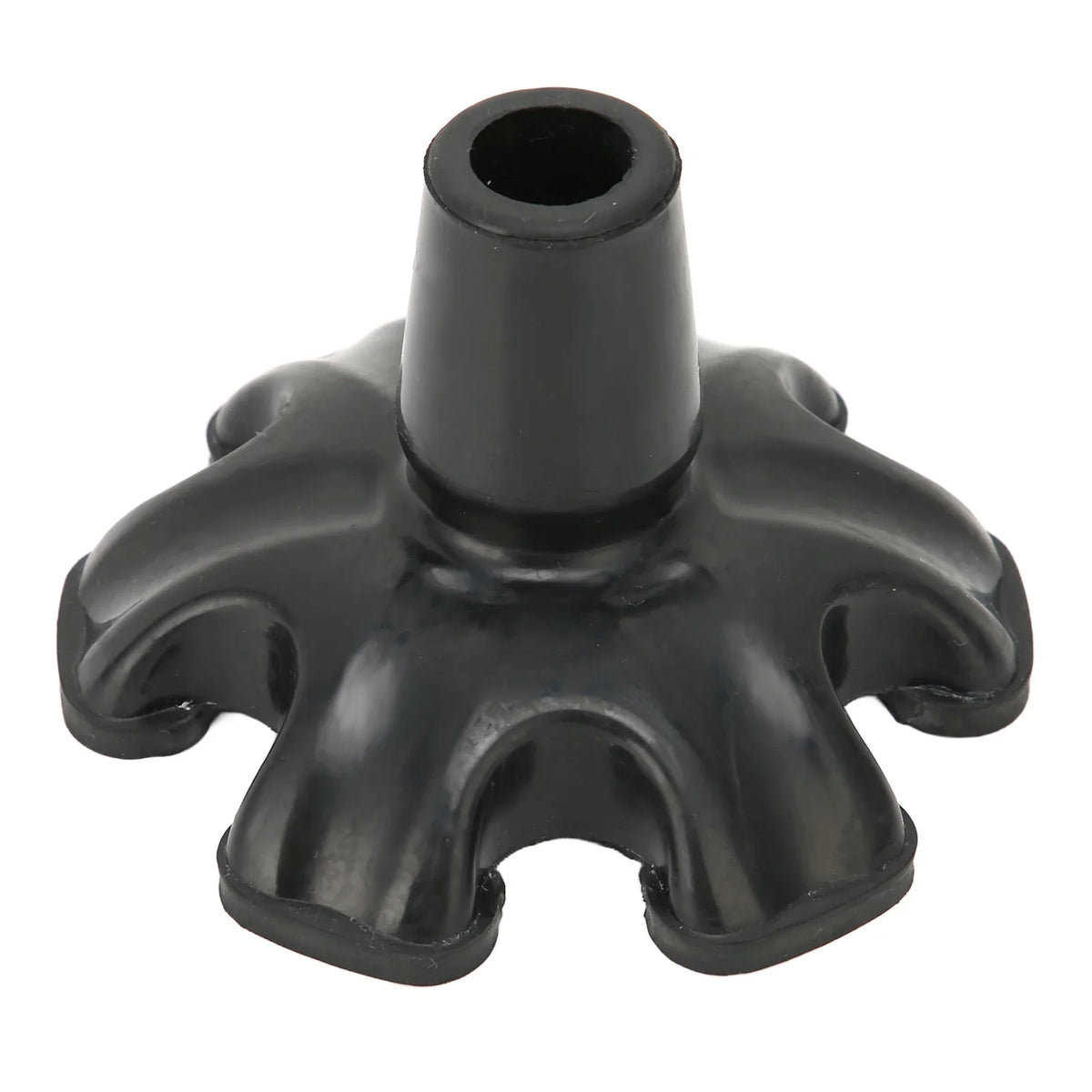 Nonslip Rubber Cane Tips – 6 Pillar Design, 19mm Walking Stick Rubber Cane Tips Qme as pic