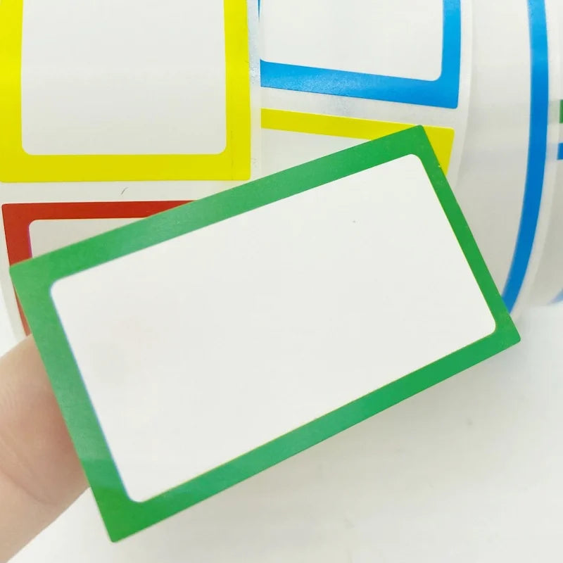 Waterproof Blank Self-Adhesive Removable Label Stickers 250pcs Removable Label Stickers Qme