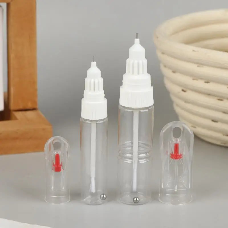 Dual-Use Nail Polish Pen Empty Refillable Touch-Up Paint Bottle Nail Art Pen Bottle Qme