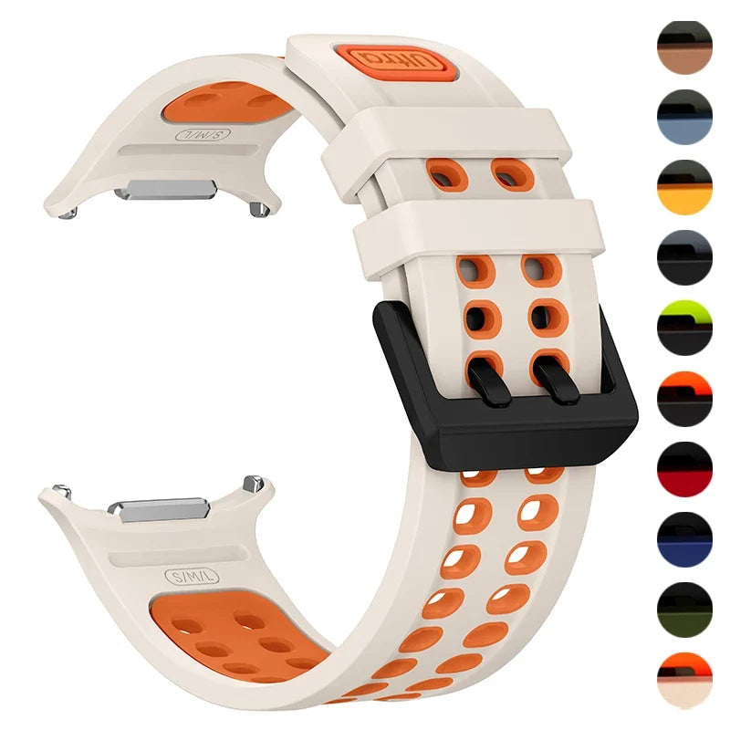 Silicone Sport Band for Samsung Galaxy Watch Ultra 2 – 11 Colors Silicone Watch Band Qme