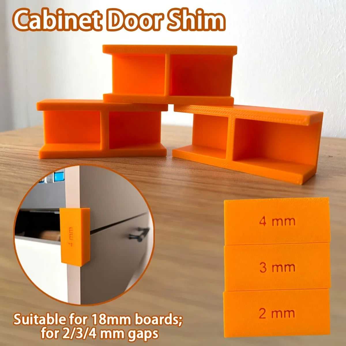 Cabinet Panel Shims & Drawer Spacers | 2mm & 3mm Woodworking Cabinet Shims Qme