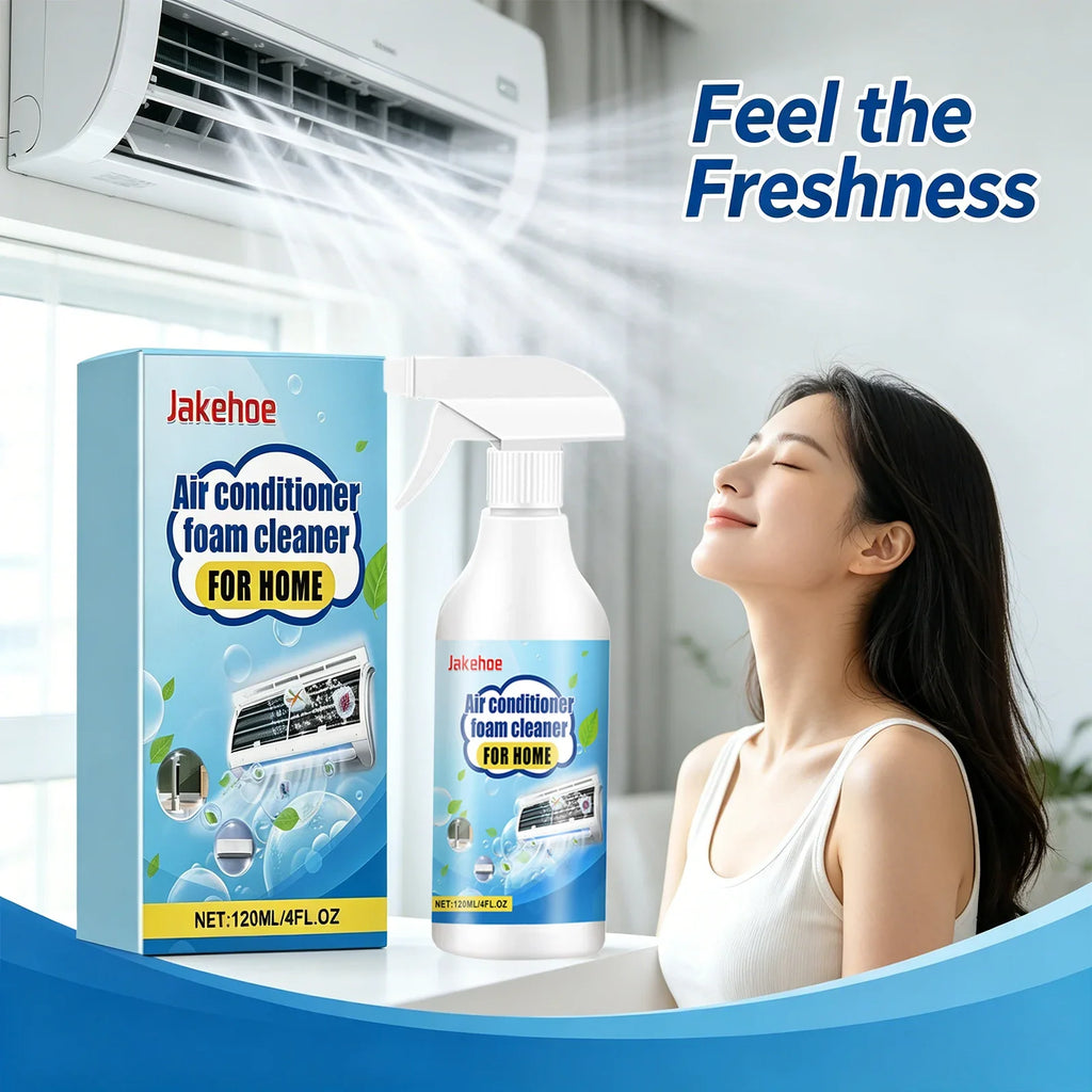 Air Conditioner Foam Cleaner Spray 120ml – No-Rinse Formula AC Foam Cleaner Qme