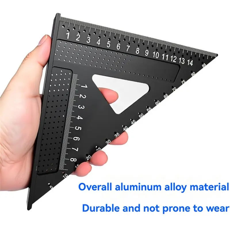 Aluminium Alloy Angle Ruler – Woodworking & Carpentry Tool Angle Measuring Ruler Qme