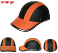 ESCAM Half Face Motorcycle Helmet – Unisex, ABS Shell, 8 Colors Motorcycle Helmet Qme Orange