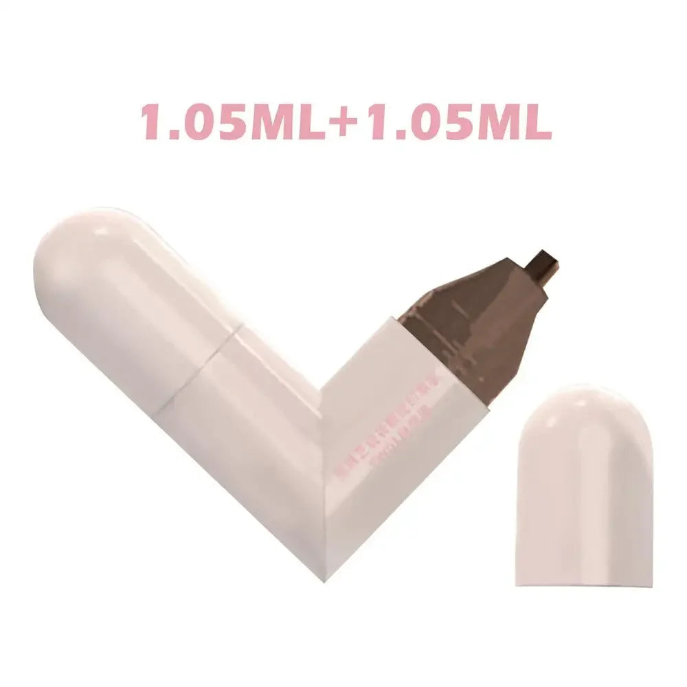 Winged Eyeliner Stamp Double-Tip Waterproof Stencil | Qme Eyeliner Stamp Stencil Qme Brown
