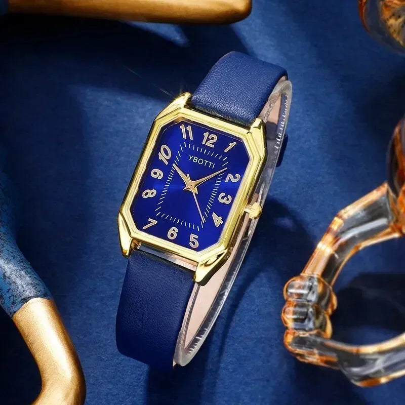 Luxury Square Women's Quartz Watch | Ladies Fashion Wristwatch Ladies Quartz Watch Qme