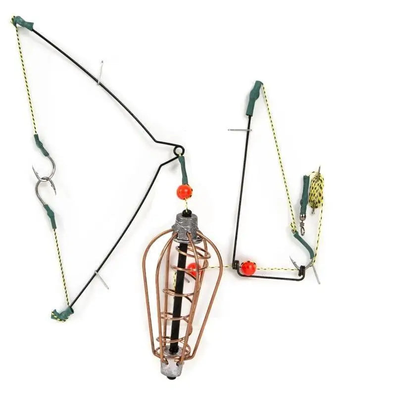 Explosion Bait Feeder Cage Fishing Hook Lure Trap – Stainless Fishing Feeder Cage Qme