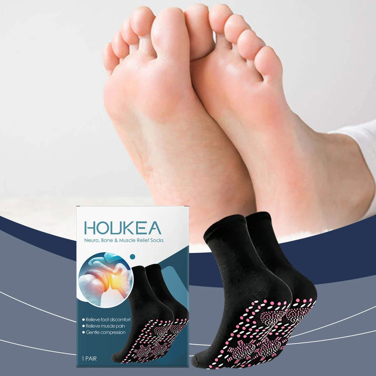 Winter Foot Care Socks – Soft, Warm & Breathable Foot Care Socks Qst