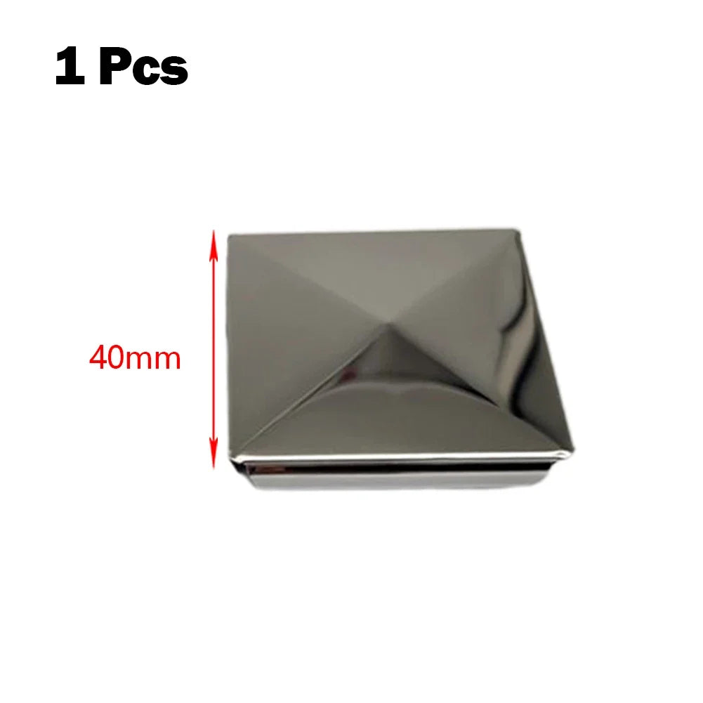 Stainless Steel Square Post Caps 16–100mm | 15 Colors Square Post Caps Qme 1pcs 40mm