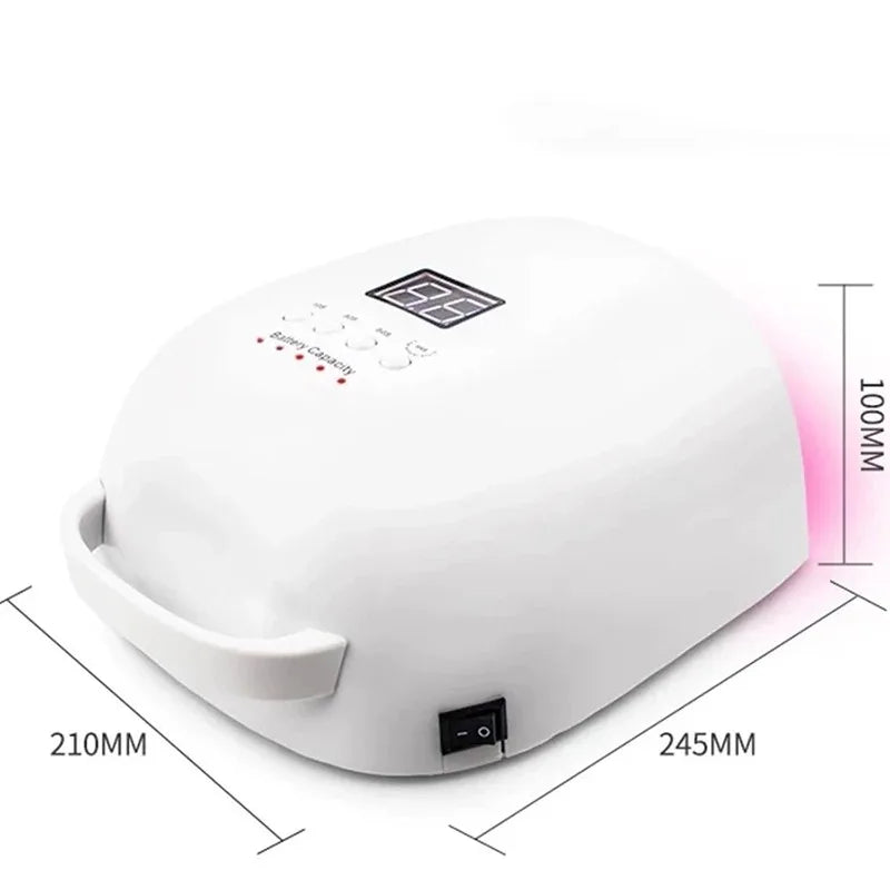 86W Wireless UV LED Nail Lamp – Cordless Gel Polish Dryer UV LED Nail Lamp Qst