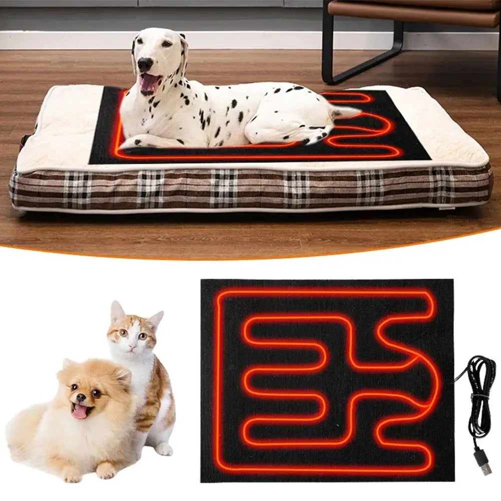 USB Heated Seat Cushion Foldable Warming Pad 25x30cm Heated Seat Cushion Qme
