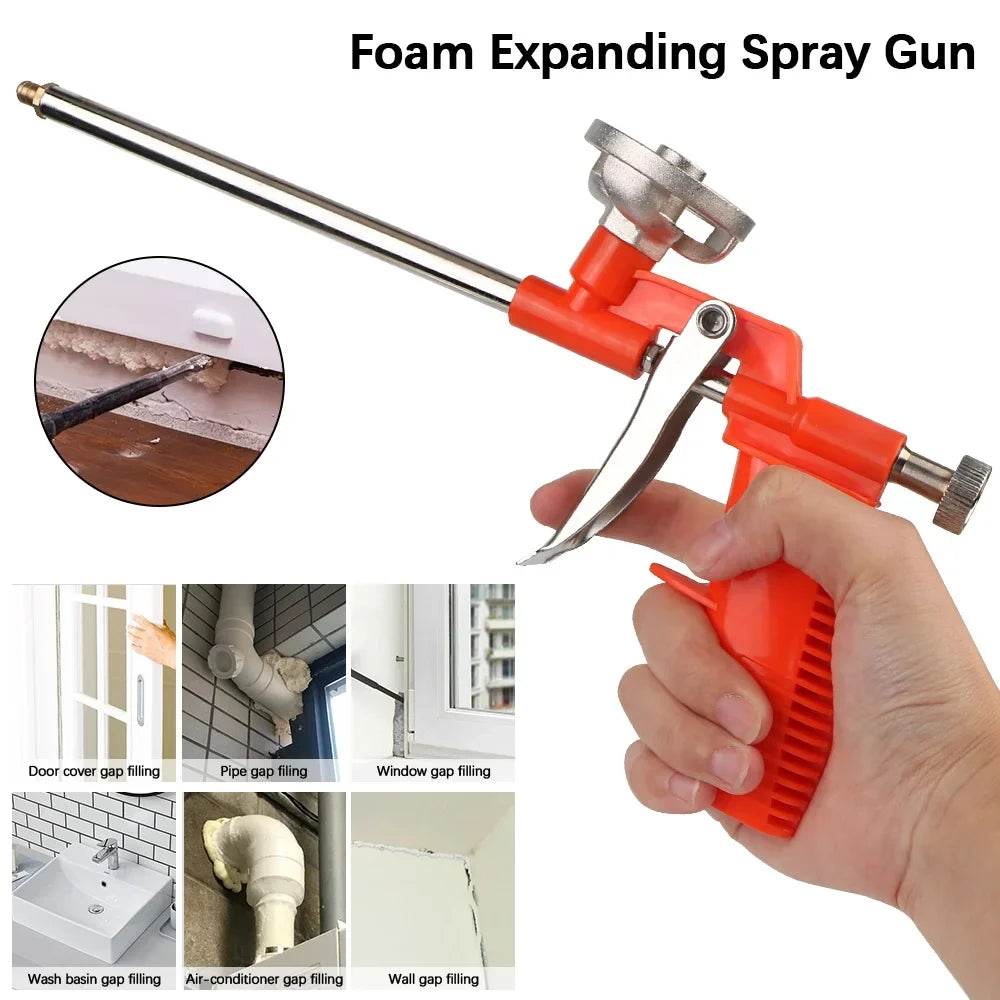 Expanding Foam Spray Gun – Wall Seam & Gap Filling Tool Foam Applicator Gun Qme