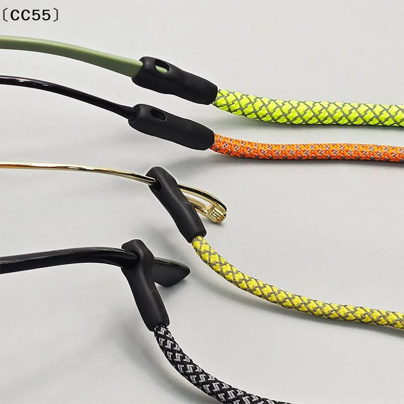 Reflective Eyeglasses Chain Non-Slip Sports Glasses Neck Cord Eyeglasses Neck Cord Qst