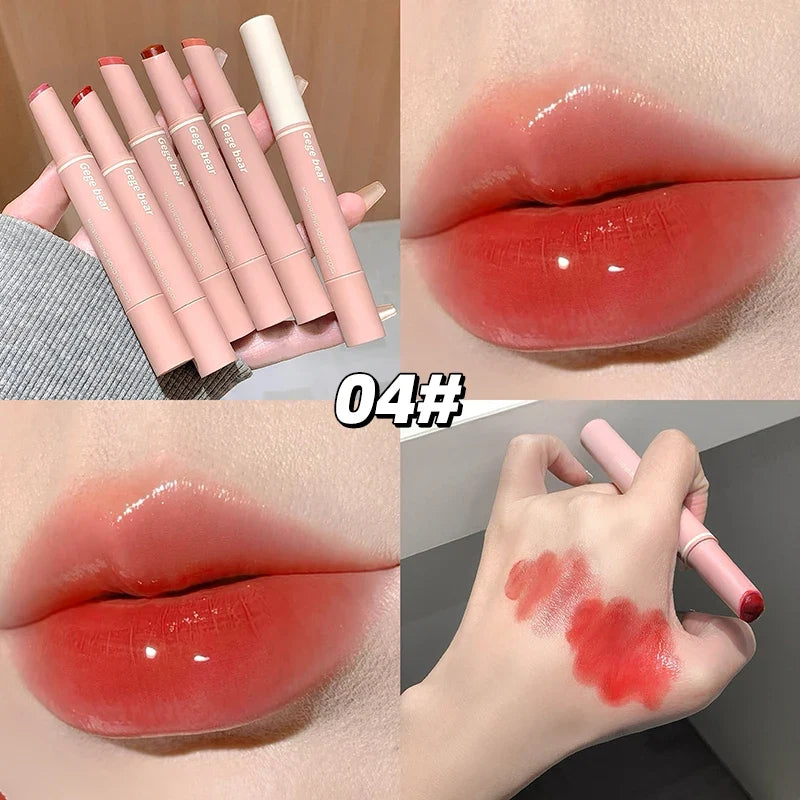 Gege Bear Mirror Lip Glaze – Moisturizing Long-Lasting Lipstick Mirror Lip Glaze Qme GX1351-4