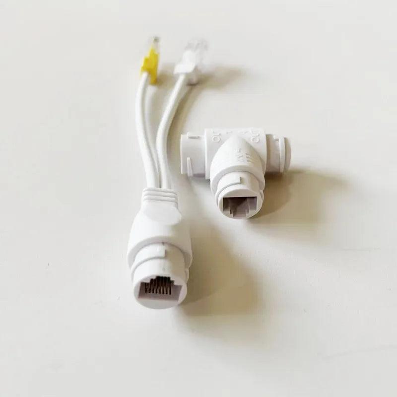 RJ45 Splitter 1-to-2 Connector 4P8P POE Ethernet Adapter Ethernet Splitter Adapter Qme