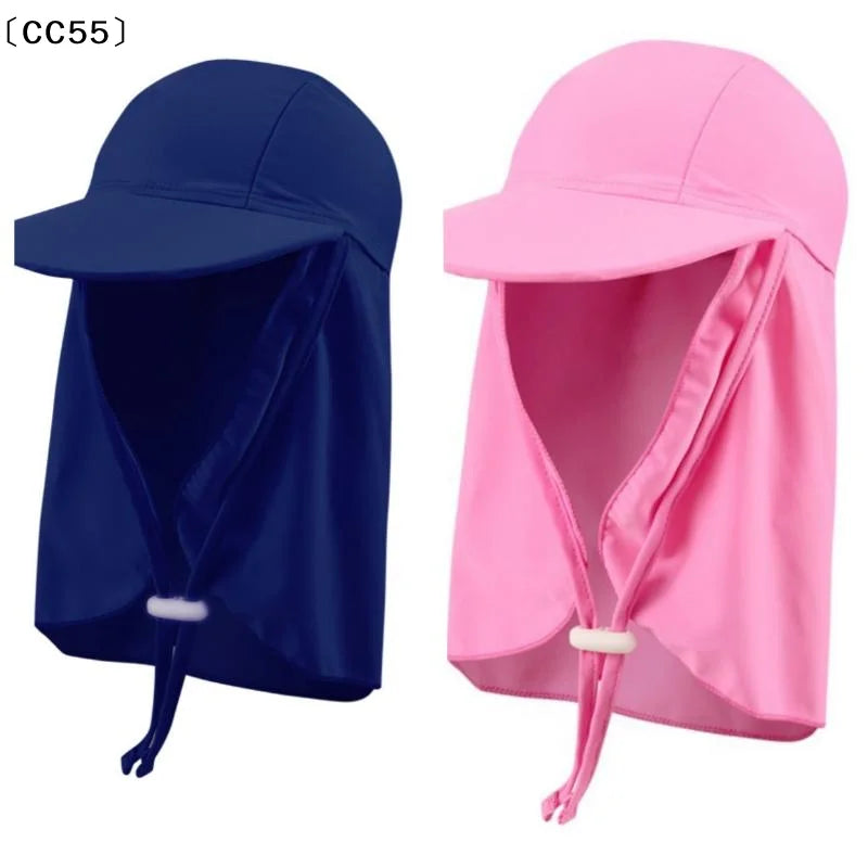 Kids UV-Protective Wide Brim Sun Hat – Breathable Ice Silk Kids Sun Hat Qst