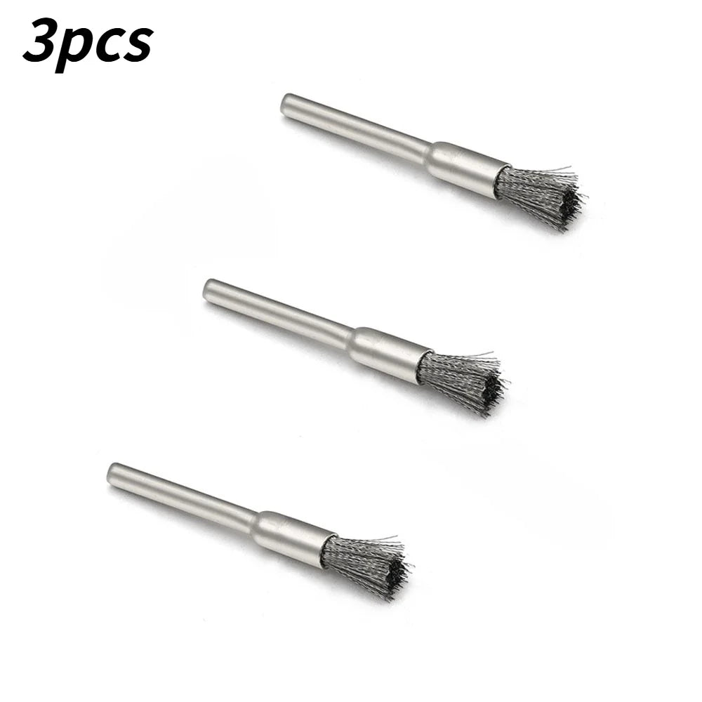 Mini Steel Wire Polishing Wheel | Drill Rotary Cleaning Disc Rotary Wire Wheel Qme Type C - Pen 3pcs