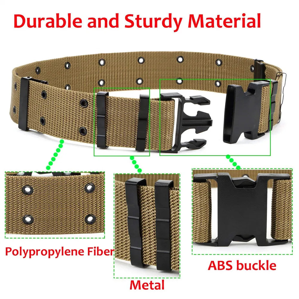 Tactical Military Wide Nylon Belt – Quick Release Buckle Tactical Nylon Belt Qme