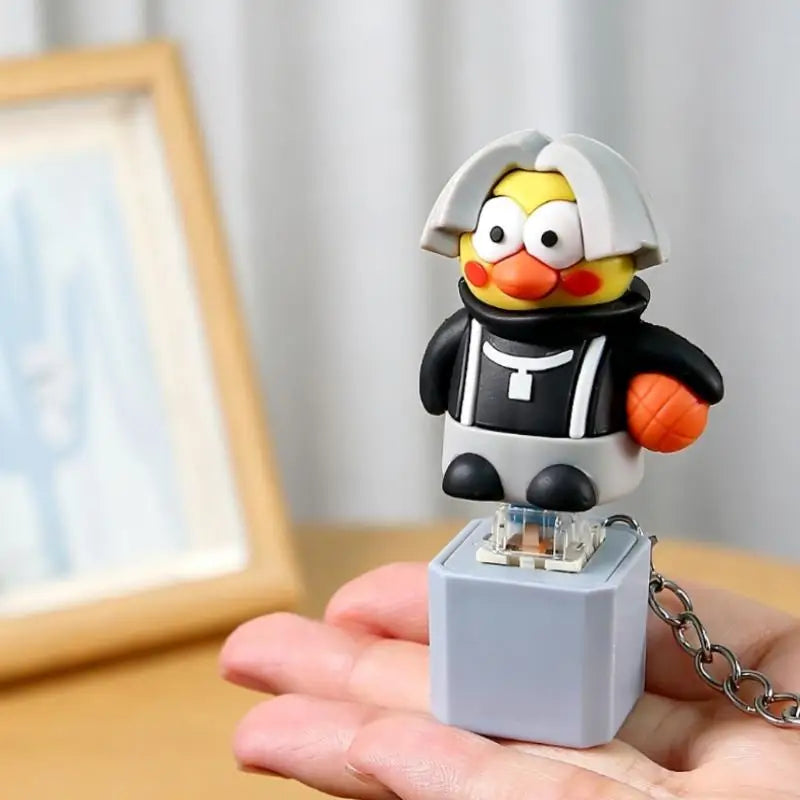 Cartoon Chicken Fidget Keychain — Sound & Light Effects Toy Fidget Toy Keychain Qme Default Title