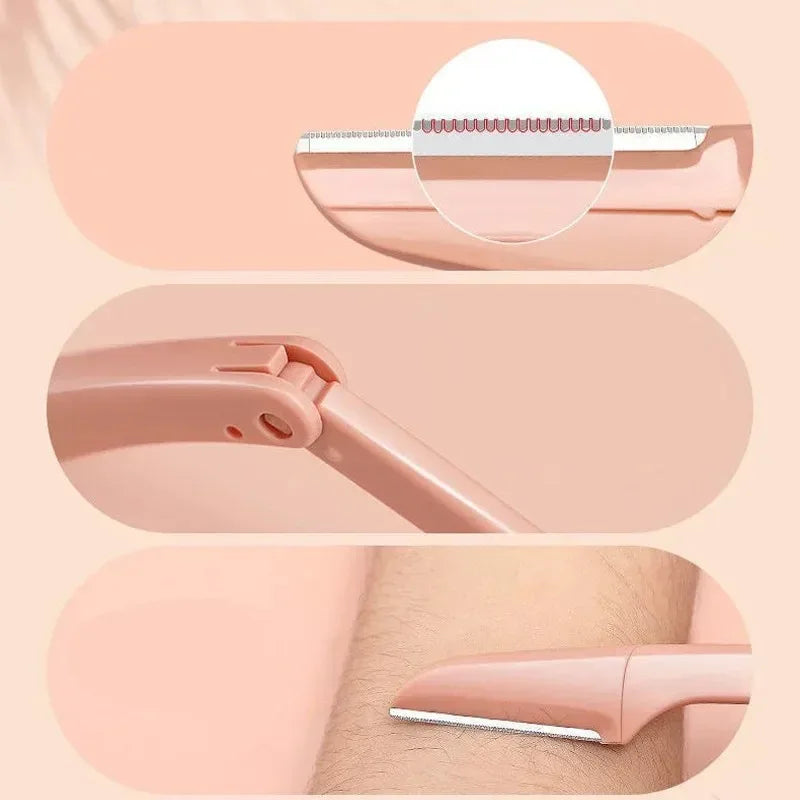 Women's 3-Pc Eyebrow Trimmer & Facial Hair Shaper Set Eyebrow Trimmer Set Qme