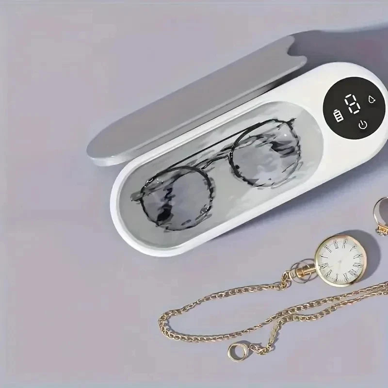 Wireless Ultrasonic Glasses & Jewelry Cleaner | High-Frequency Ultrasonic Cleaner Qme