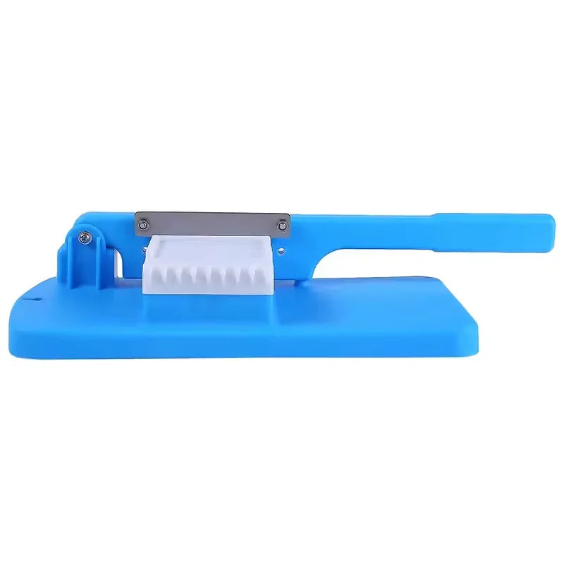 Manual Meat & Vegetable Slicer – Stainless Steel Blade, Blue Manual Food Slicer Qst 1pc blue