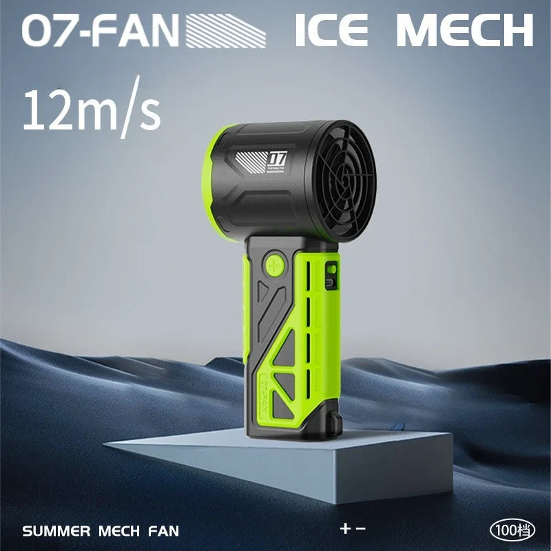 Collapsible USB Rechargeable Turbo Fan – Quiet & Portable Portable USB Fan Qme