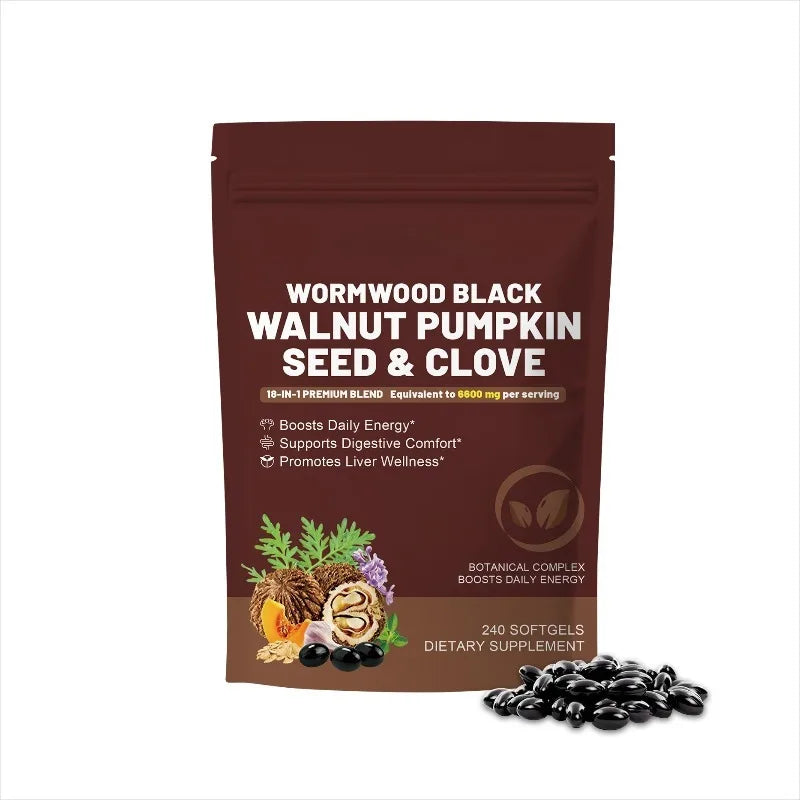 Wormwood Black Walnut Clove 18-in-1 Softgels 240ct Herbal Softgels Qst 1 bag