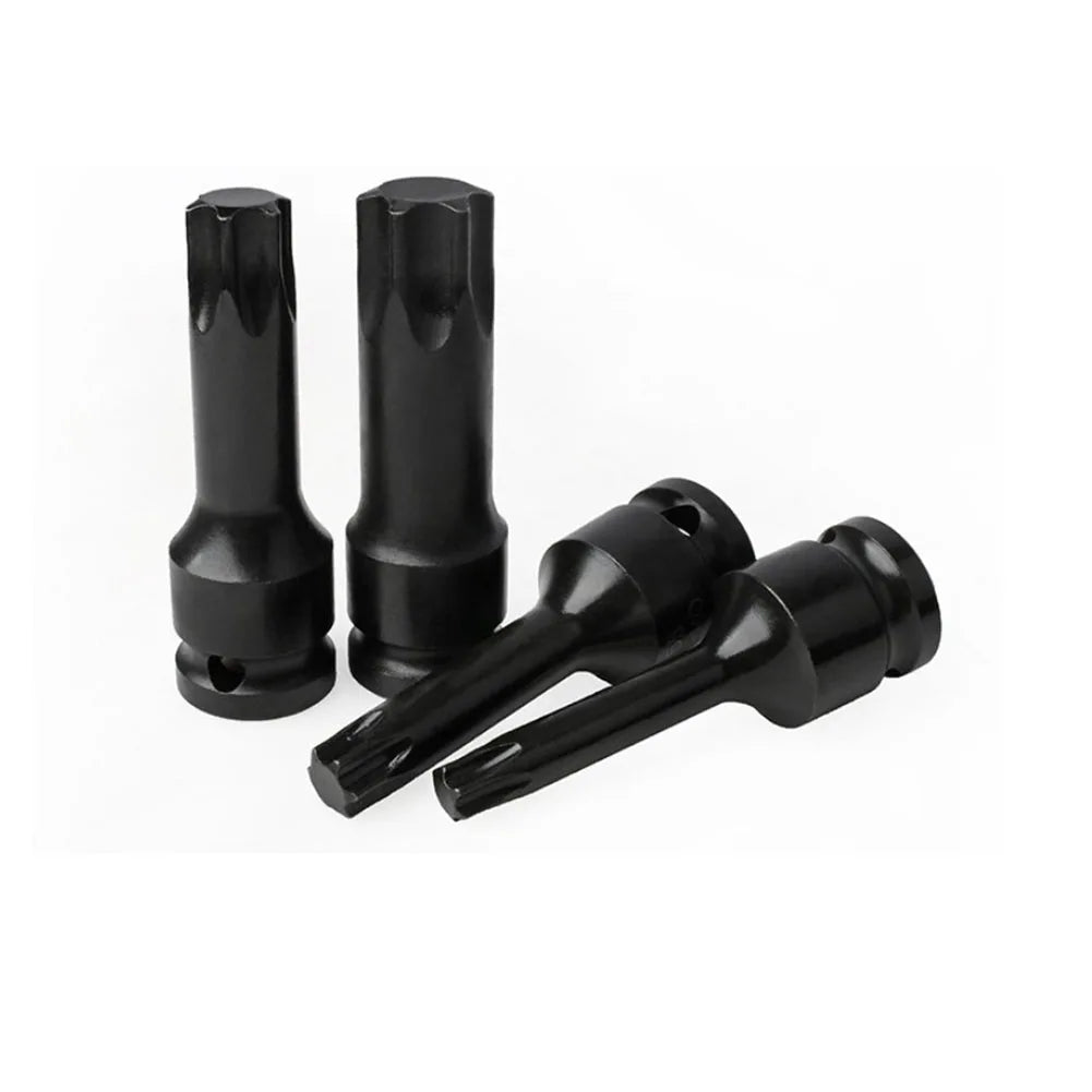 Torx Screwdriver Bits 1/2" Square Drive Socket Adapter T20–T70 Screwdriver Bit Set Qme