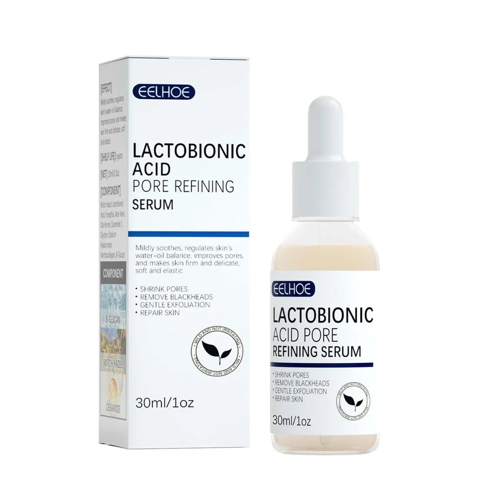 Lactic Acid Pore-Minimizing Serum | Blackhead & Moisture Boost Facial Serum Qme 30ml