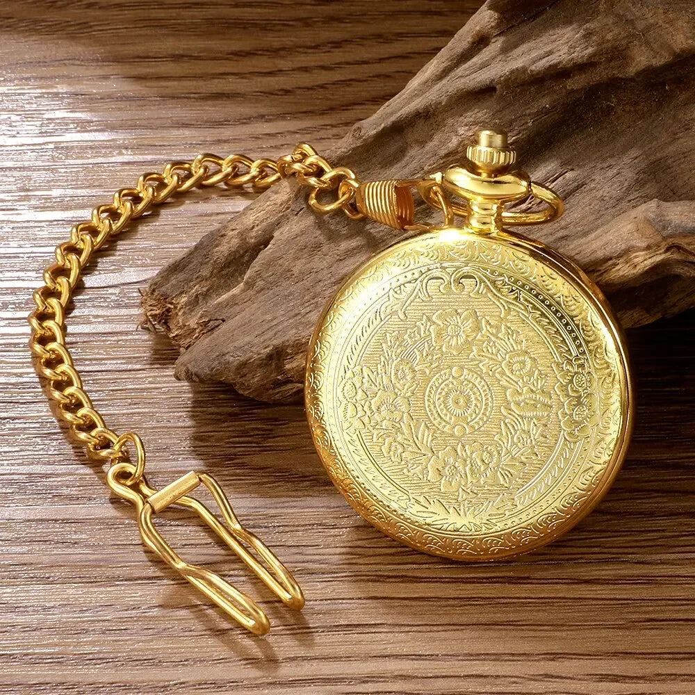 Antique Steampunk Quartz Pocket Watch – Men & Women Pocket Watch Qme