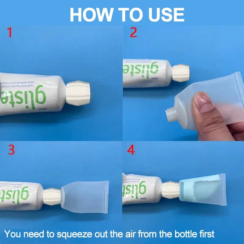 No-Spill Toothpaste Tube Squeezer & Roller | Travel & Home Tube Squeezer Dispenser Qme