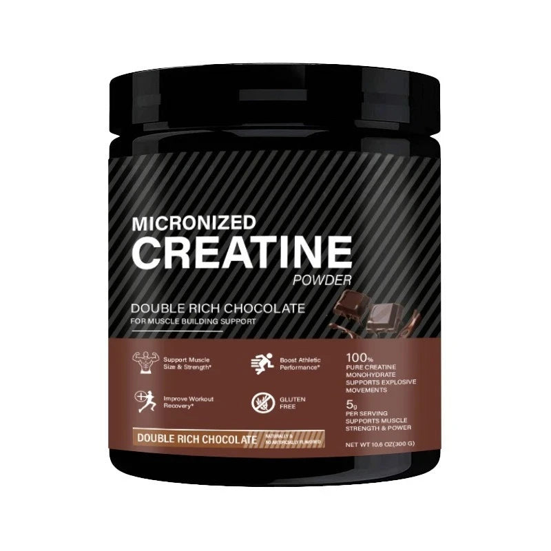 Creatine Monohydrate Powder Chocolate 10.6oz – 60 Servings Creatine Supplement Qst 300g in 1 bottle