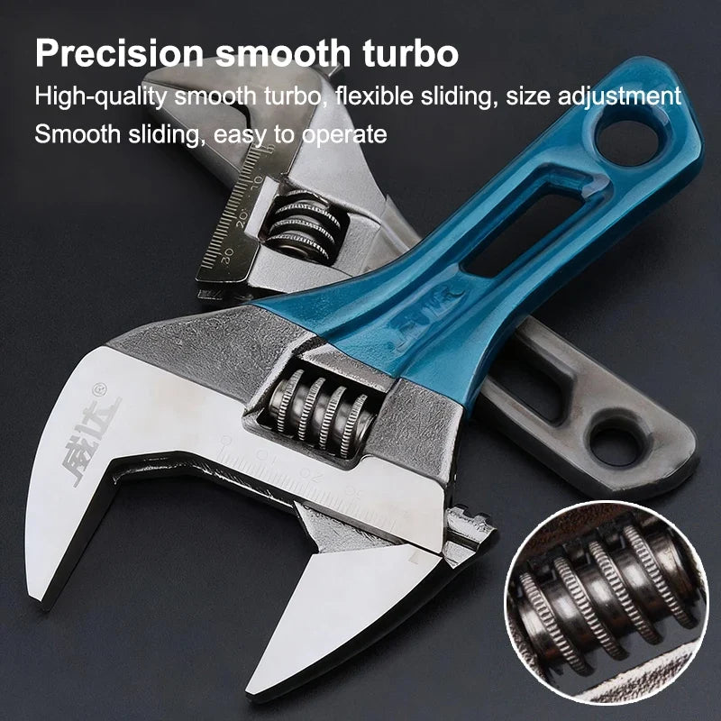 Mini Adjustable Monkey Wrench 4-8 Inch – Alloy Steel Spanner Adjustable Wrench Qme