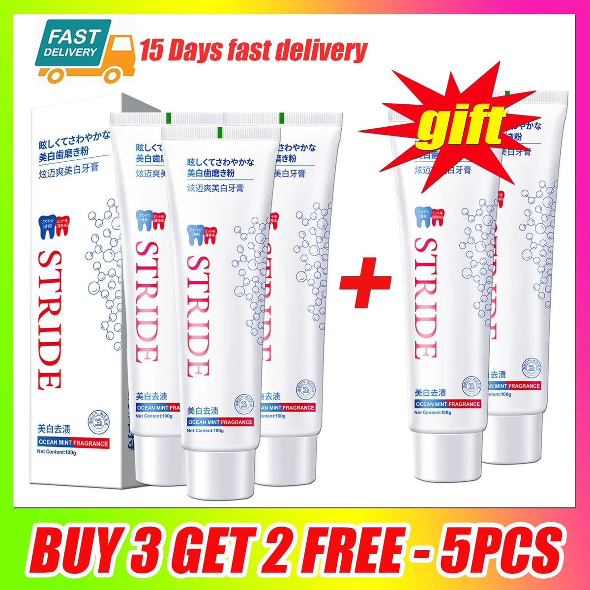 PWYUMAN Probiotic Whitening Toothpaste – 100g Dental Cleanser Whitening Toothpaste Qst Buy 3 get 2-5pcs