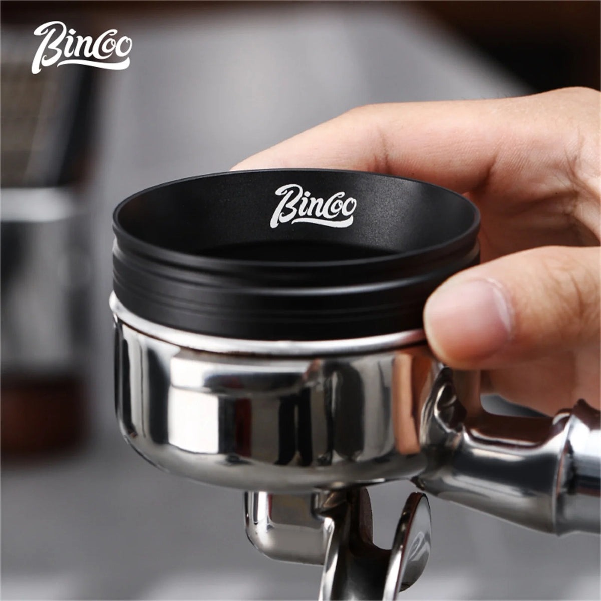 Bincoo Magnetic Dosing Ring 51mm 58mm Portafilter Funnel Tool Espresso Dosing Ring Qst