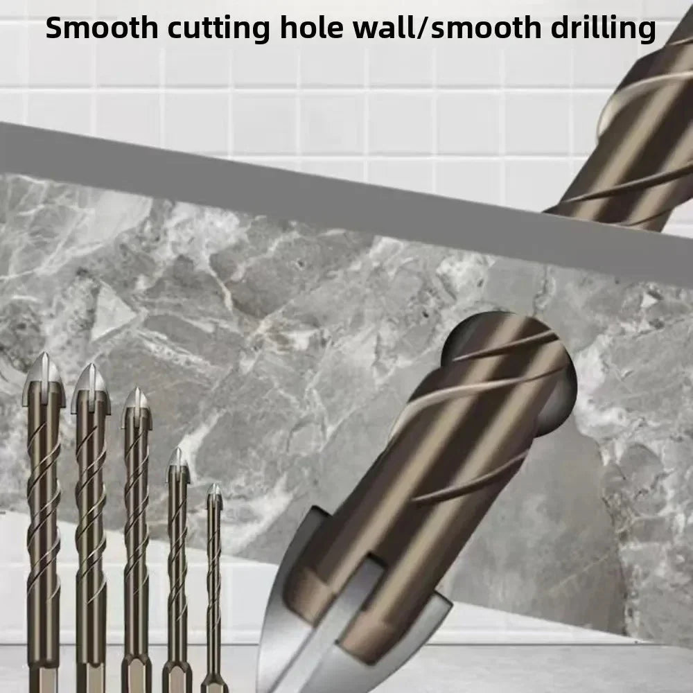 Tungsten Carbide Hex Drill Bit Set – Tile, Glass & Masonry Masonry Drill Bit Set Qme