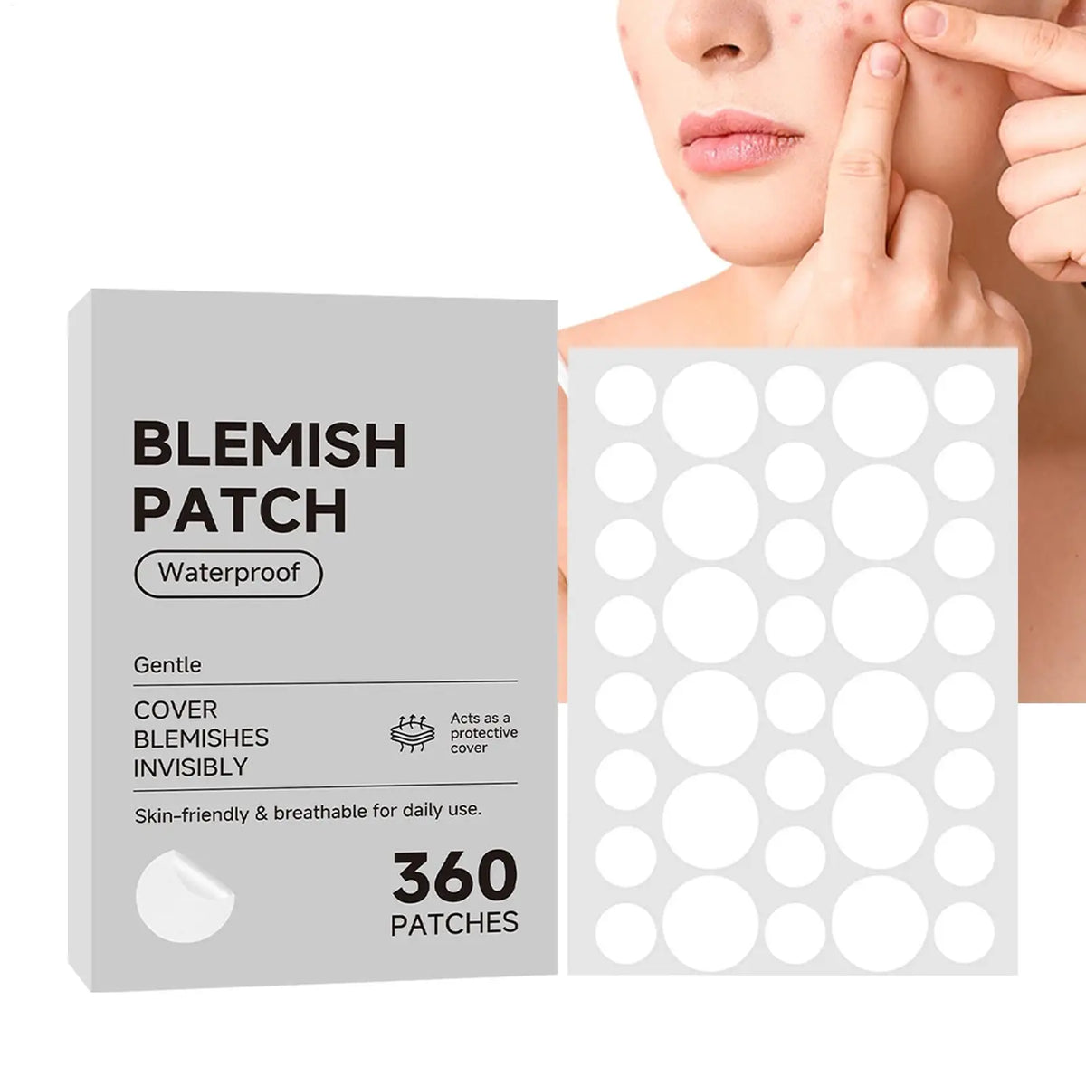 Hydrocolloid Spot Patches – Blemish Concealer Dots | Qme Hydrocolloid Spot Patch Qme