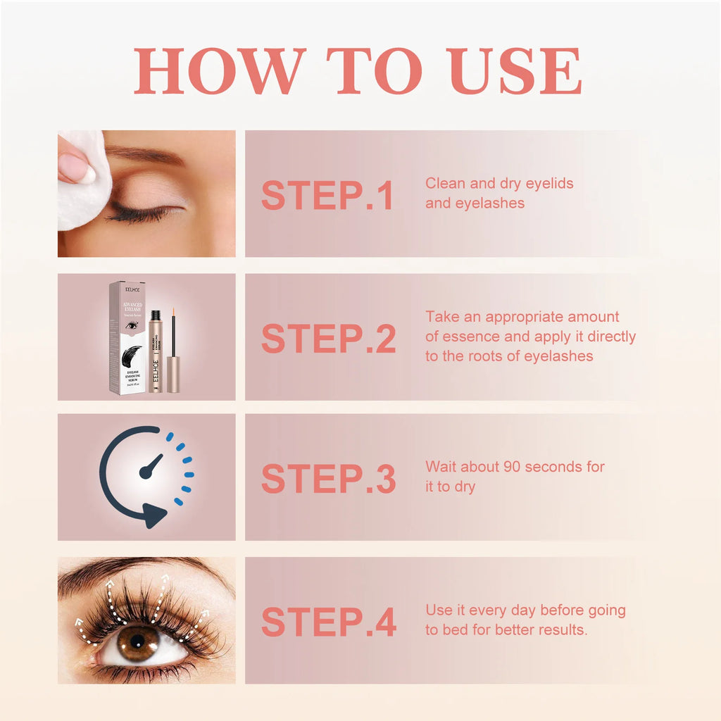 EELHOE 7-Day Eyelash Growth Serum – Lengthen & Thicken 3ml Eyelash Growth Serum Qst