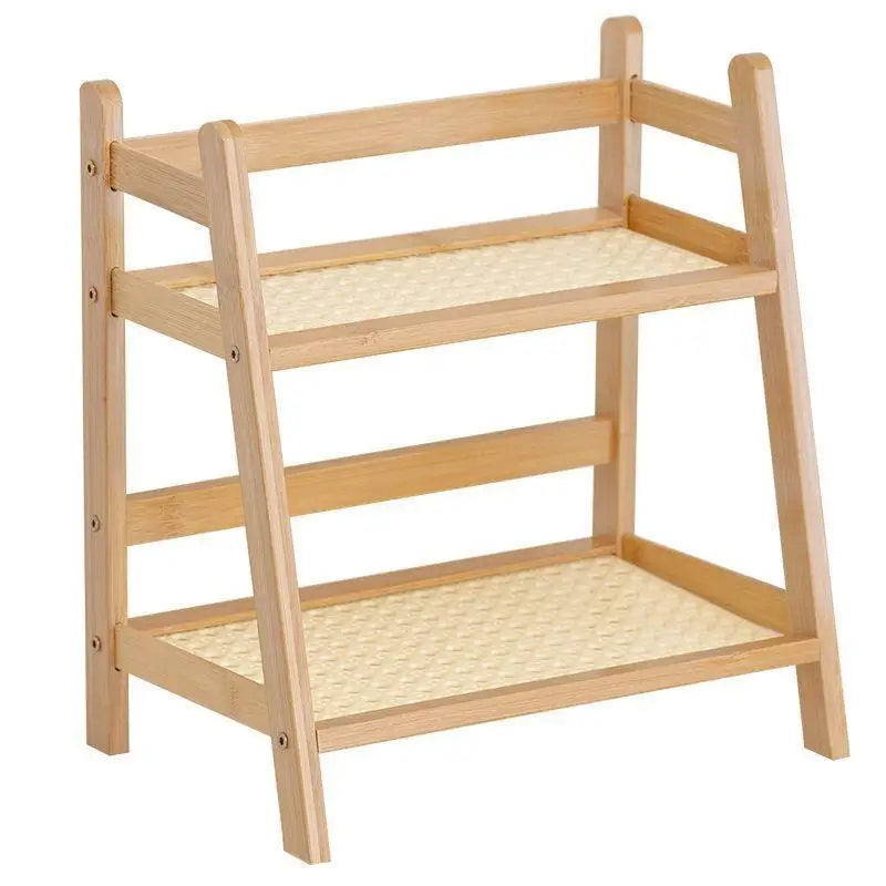 Bamboo Desktop Storage Rack – Removable Balcony & Office Organizer Bamboo Storage Rack Qme
