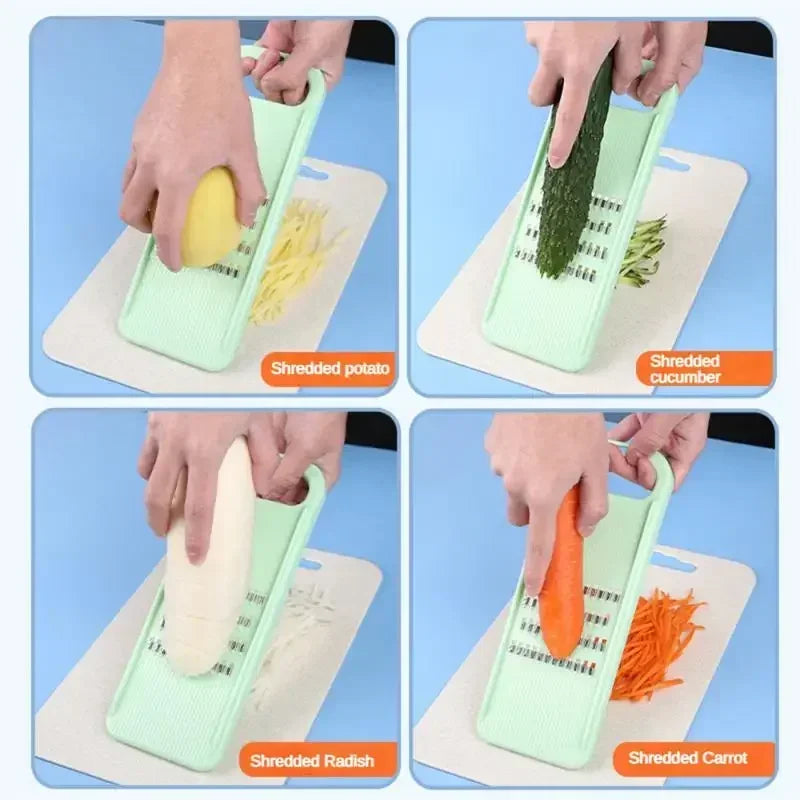 Manual Vegetable Grater & Slicer – Stainless Steel Cabbage Cutter Vegetable Grater Slicer Qme